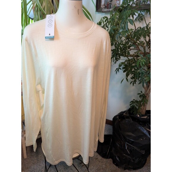 Smartwool Classic All-Season Merino Base Layer Long Sleeve Shirt Natural Size 4X - Picture 1 of 7